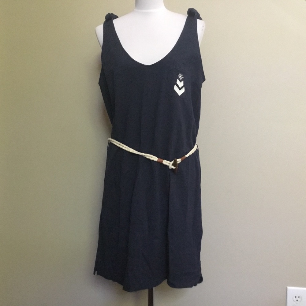 NWOT RALPH LAUREN BLUE LABEL nautical knit dress L
